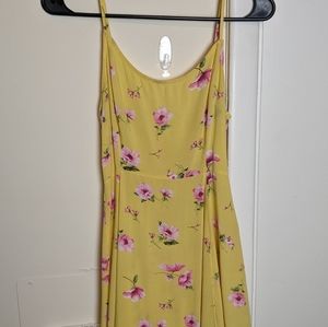 Floral yellow dress